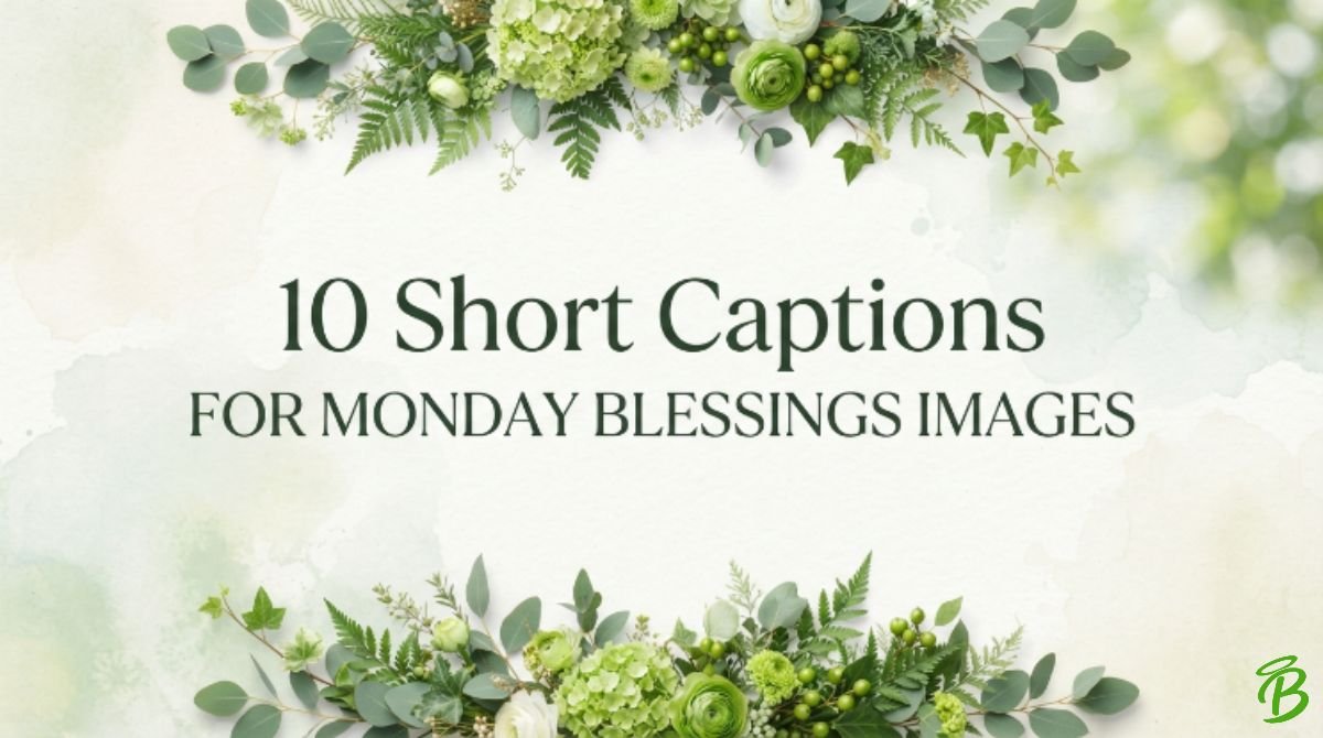 10 Short Captions for Monday Blessings Images