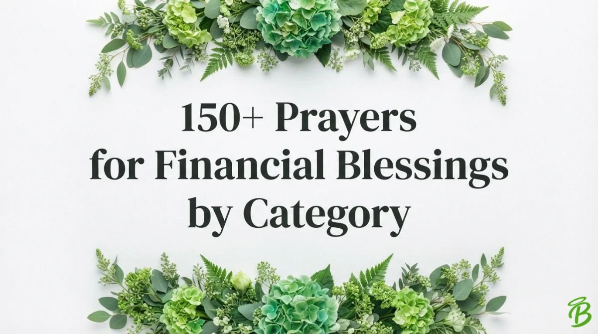 150+ Prayers for Financial Blessings by Category