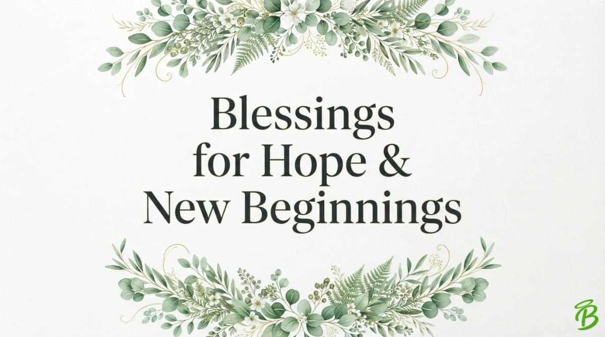 Blessings for Hope & New Beginnings
