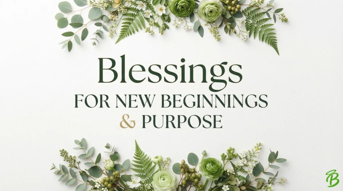 Blessings for New Beginnings & Purpose