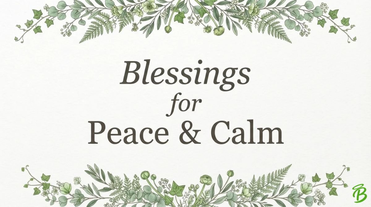 Blessings for Peace & Calm