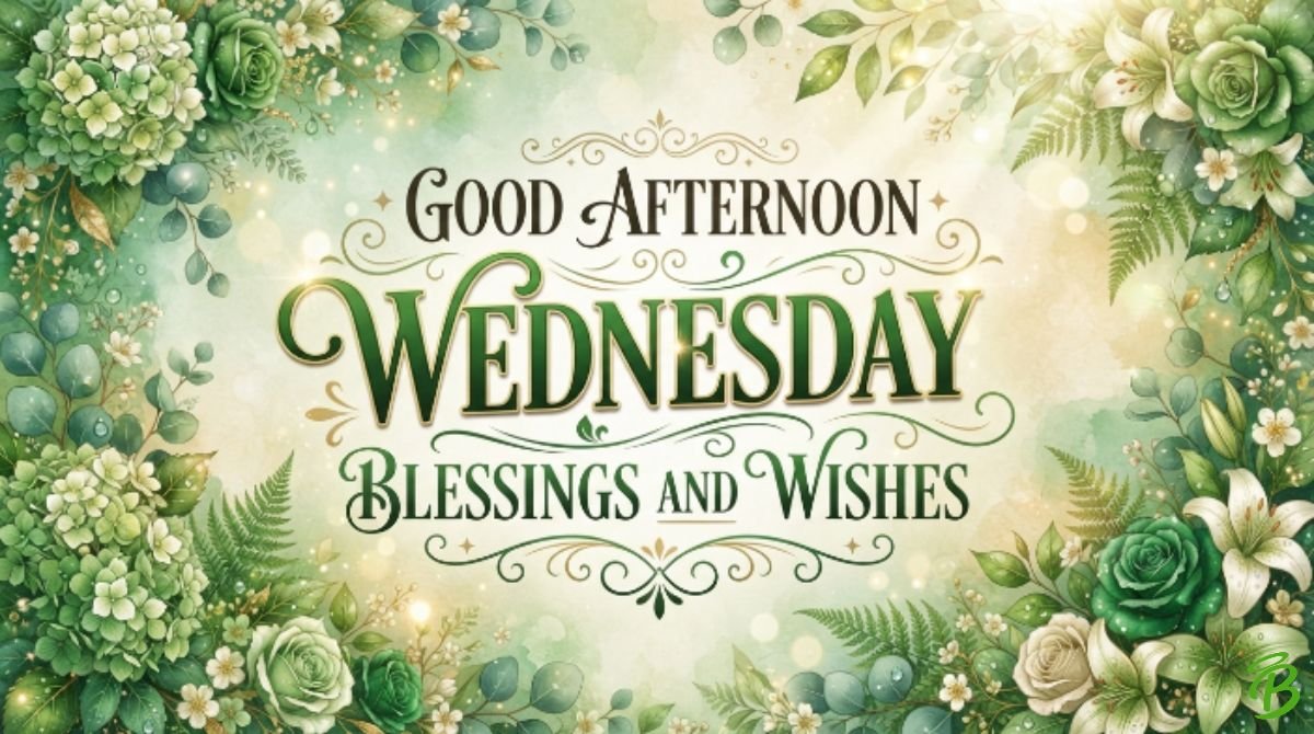 Good Afternoon Wednesday Blessings and Wishes