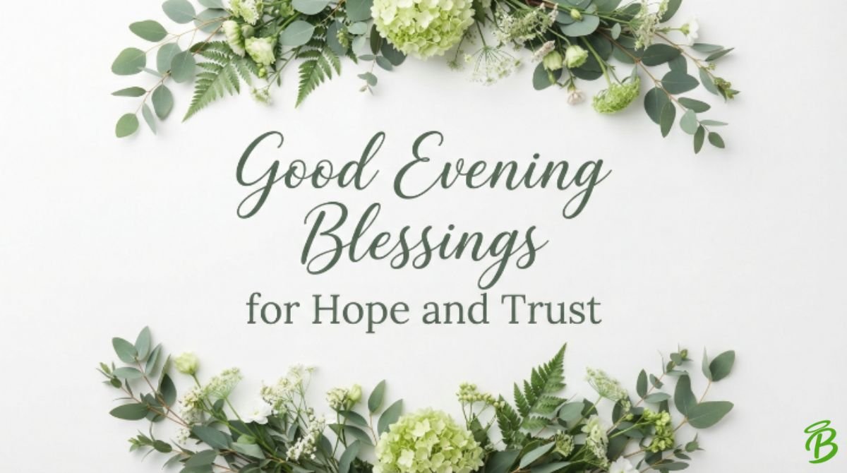 Good Evening Blessings for Hope and Trust