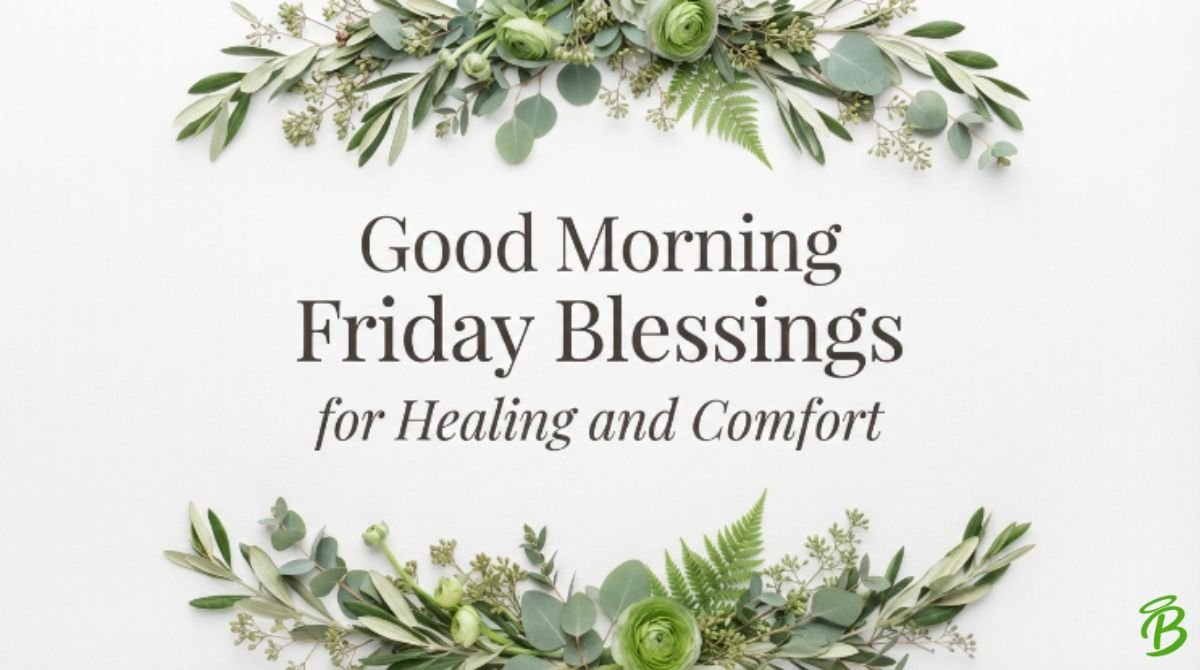 Good Morning Friday Blessings for Healing and Comfort