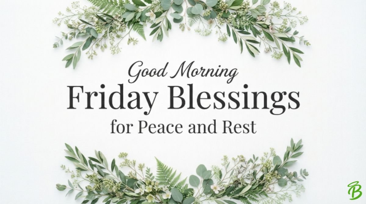 Good Morning Friday Blessings for Peace and Rest