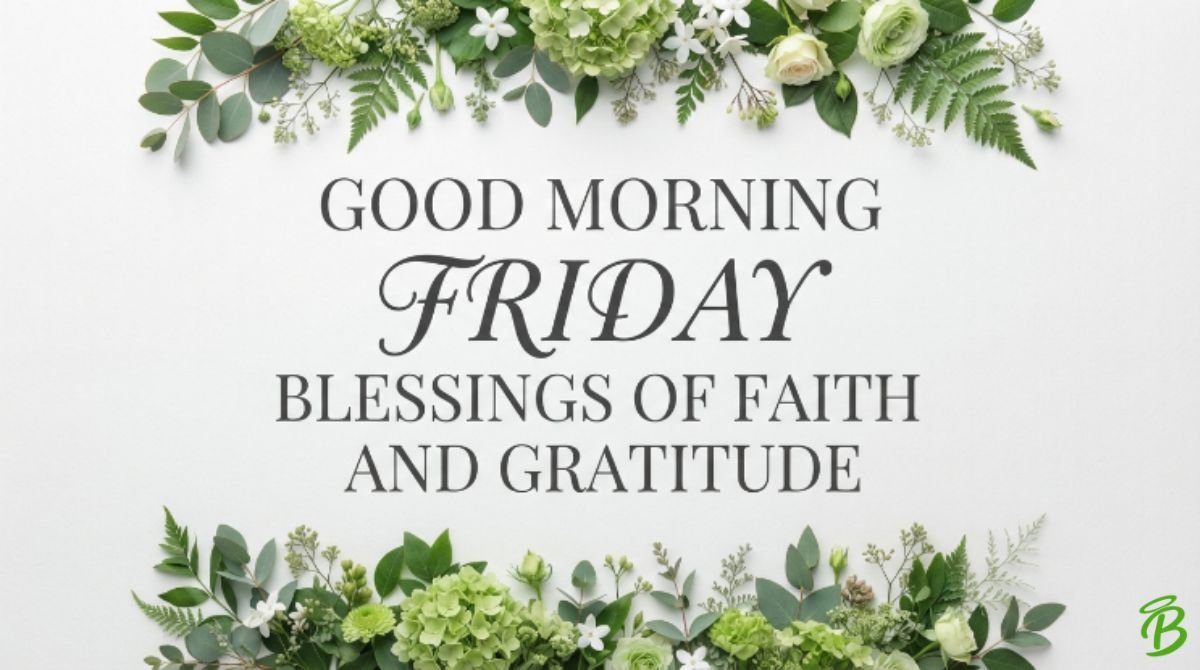 Good Morning Friday Blessings of Faith and Gratitude