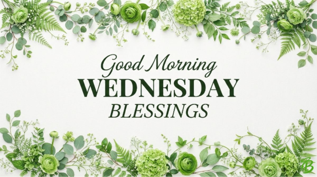 Good Morning Wednesday Blessings