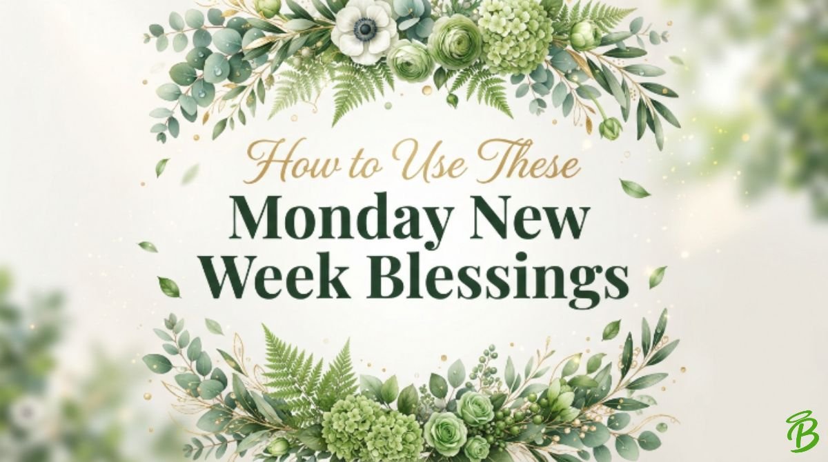 How to Use These Monday New Week Blessings