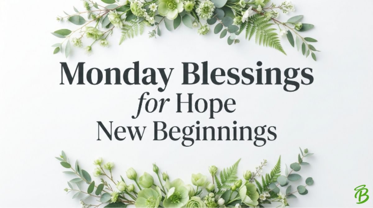 Monday Blessings for Hope & New Beginnings