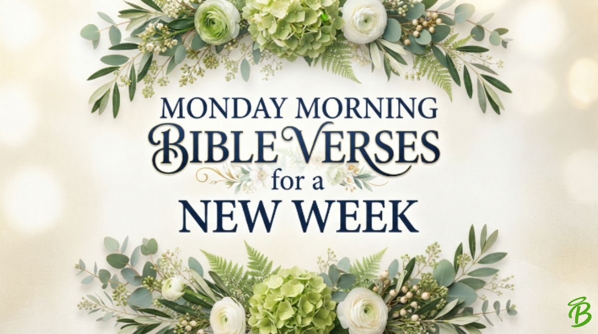 Monday Morning Bible Verses for a New Week