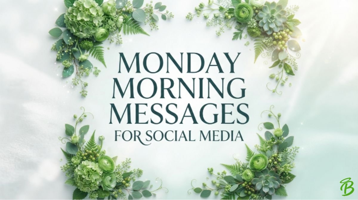 Monday Morning Messages for Social Media