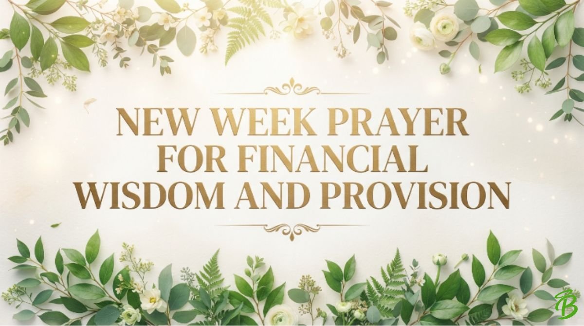 New Week Prayer for Financial Wisdom and Provision