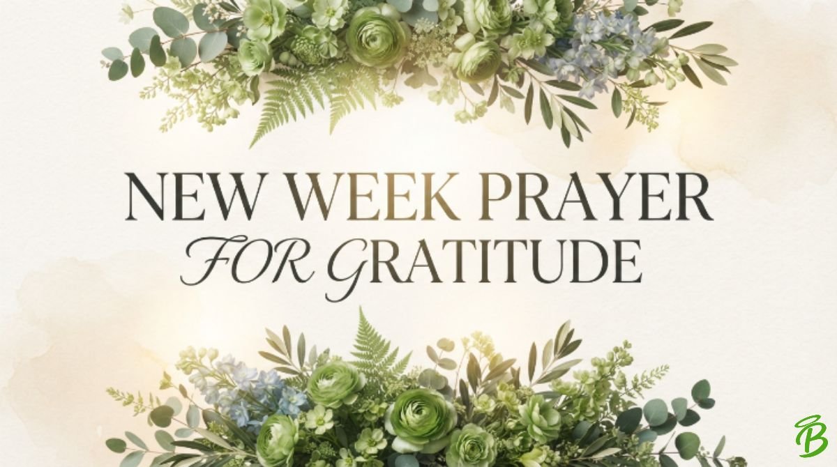 New Week Prayer for Gratitude
