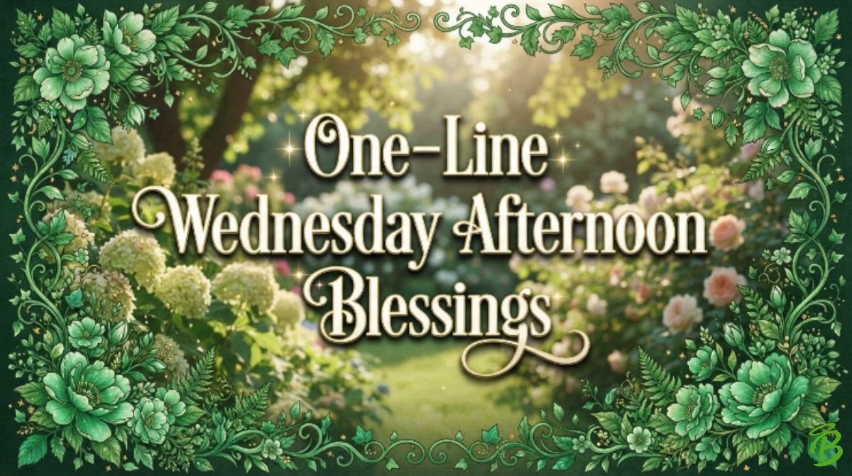 One-Line Wednesday Afternoon Blessings