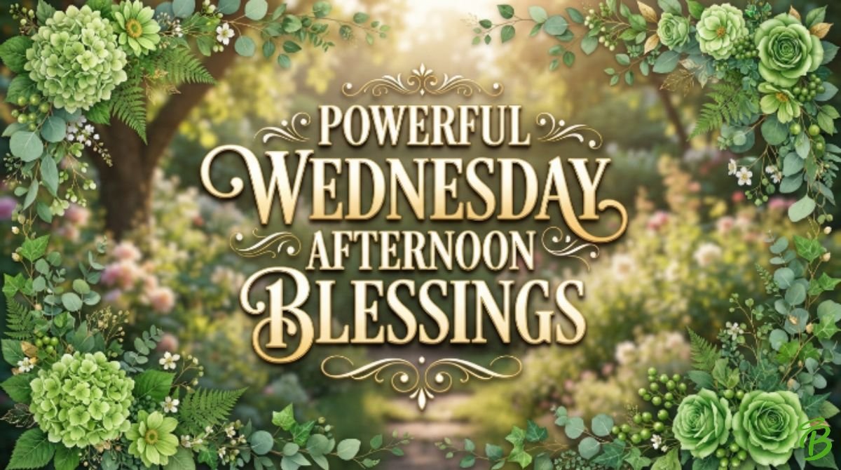 Powerful Wednesday Afternoon Blessings
