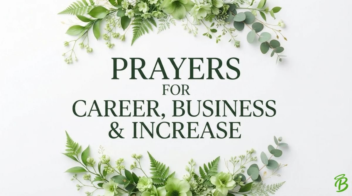 Prayers for Career, Business & Increase