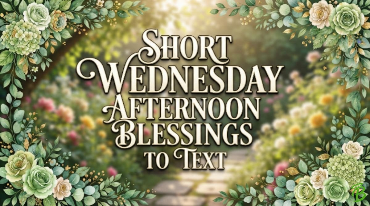 Short Wednesday Afternoon Blessings to Text