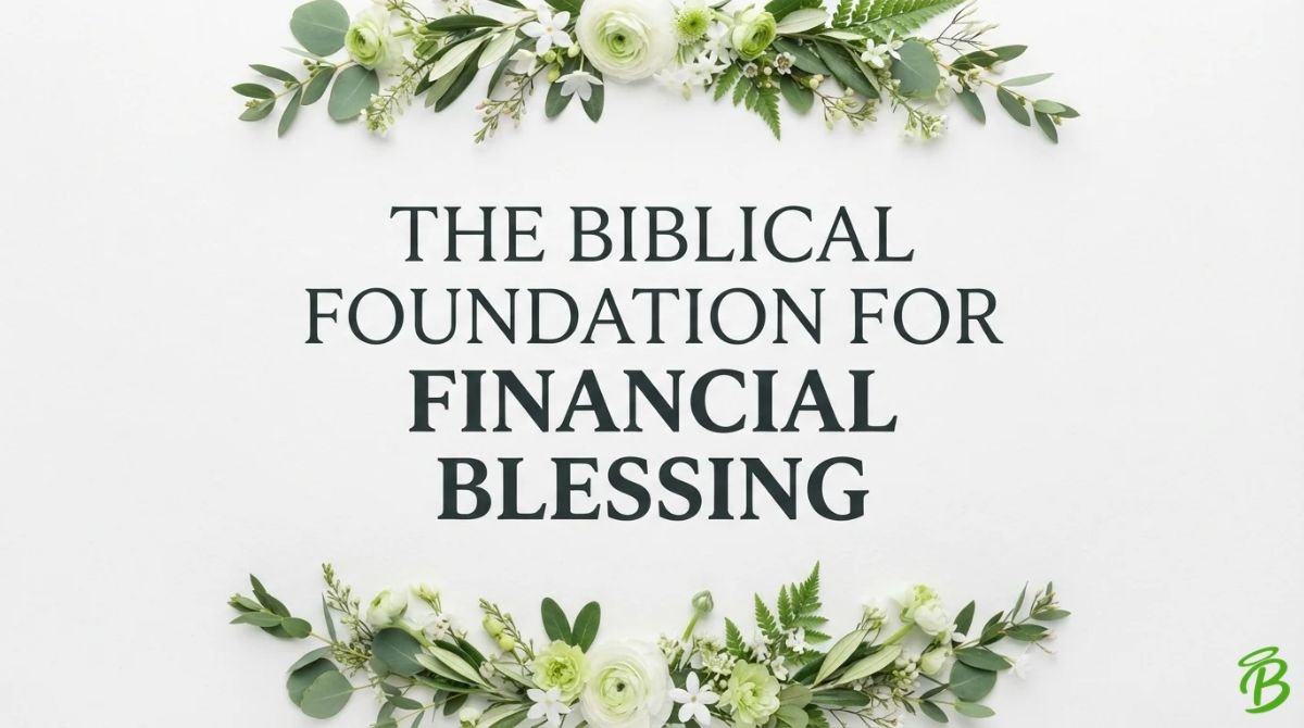 The Biblical Foundation for Financial Blessing