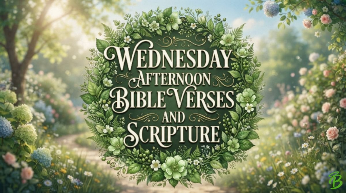 Wednesday Afternoon Bible Verses and Scripture