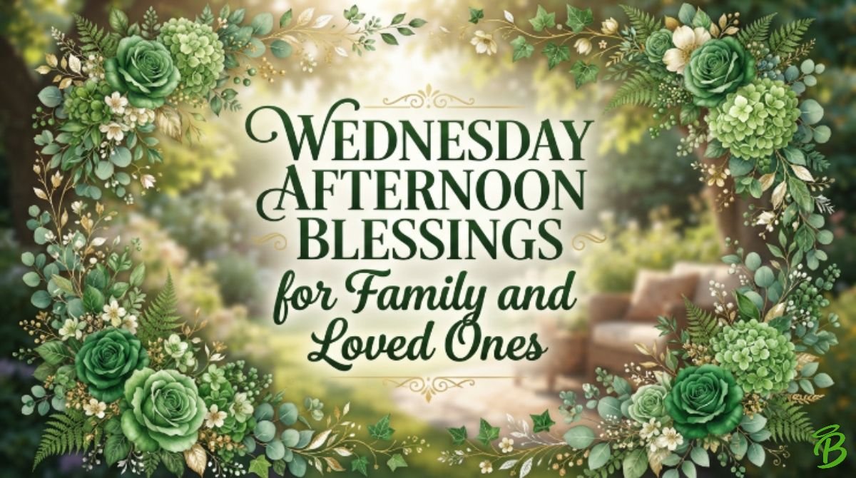  Wednesday Afternoon Blessings for Family and Loved Ones