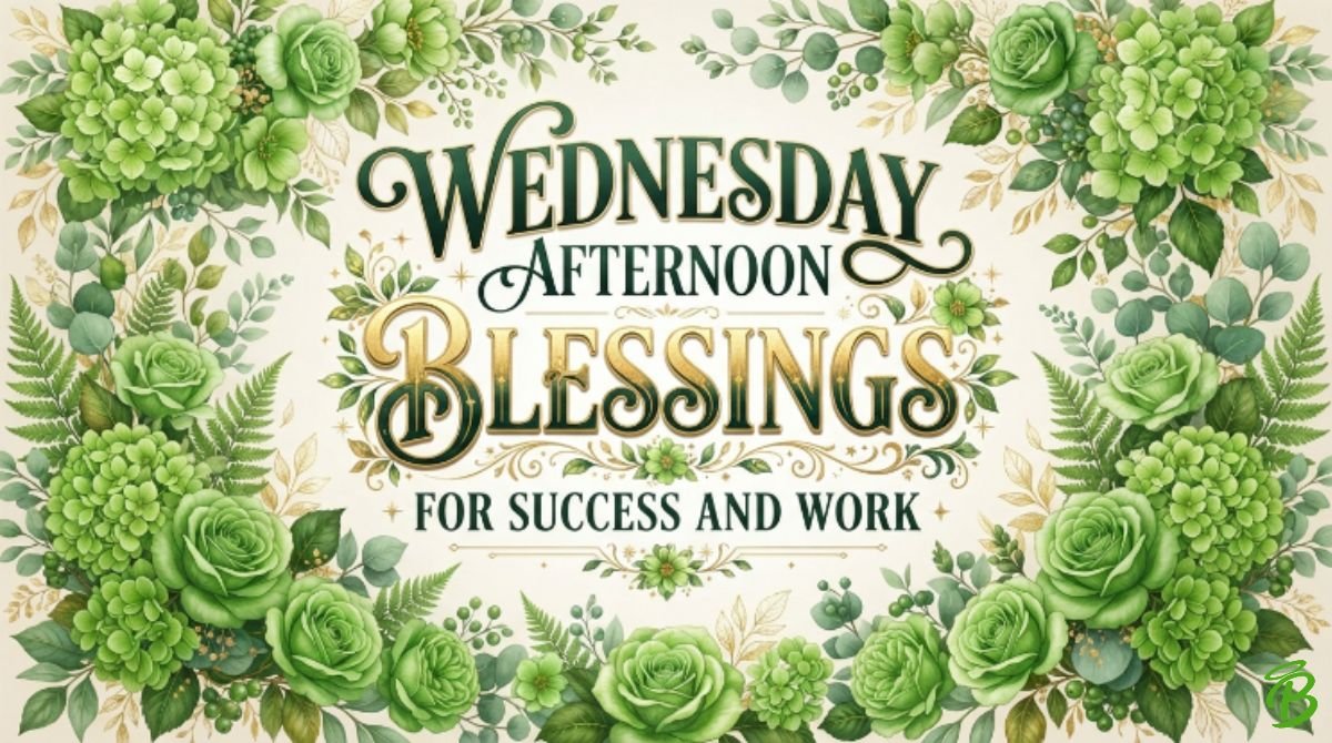 Wednesday Afternoon Blessings for Success and Work