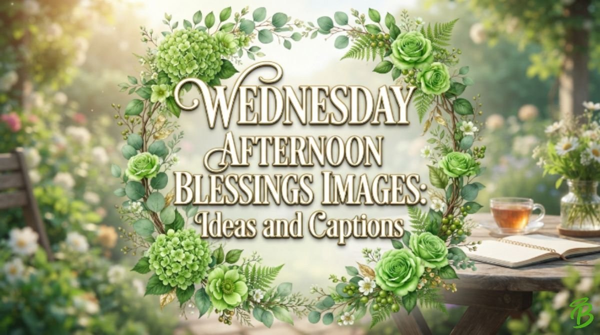 Wednesday Afternoon Blessings Images: Ideas and Captions