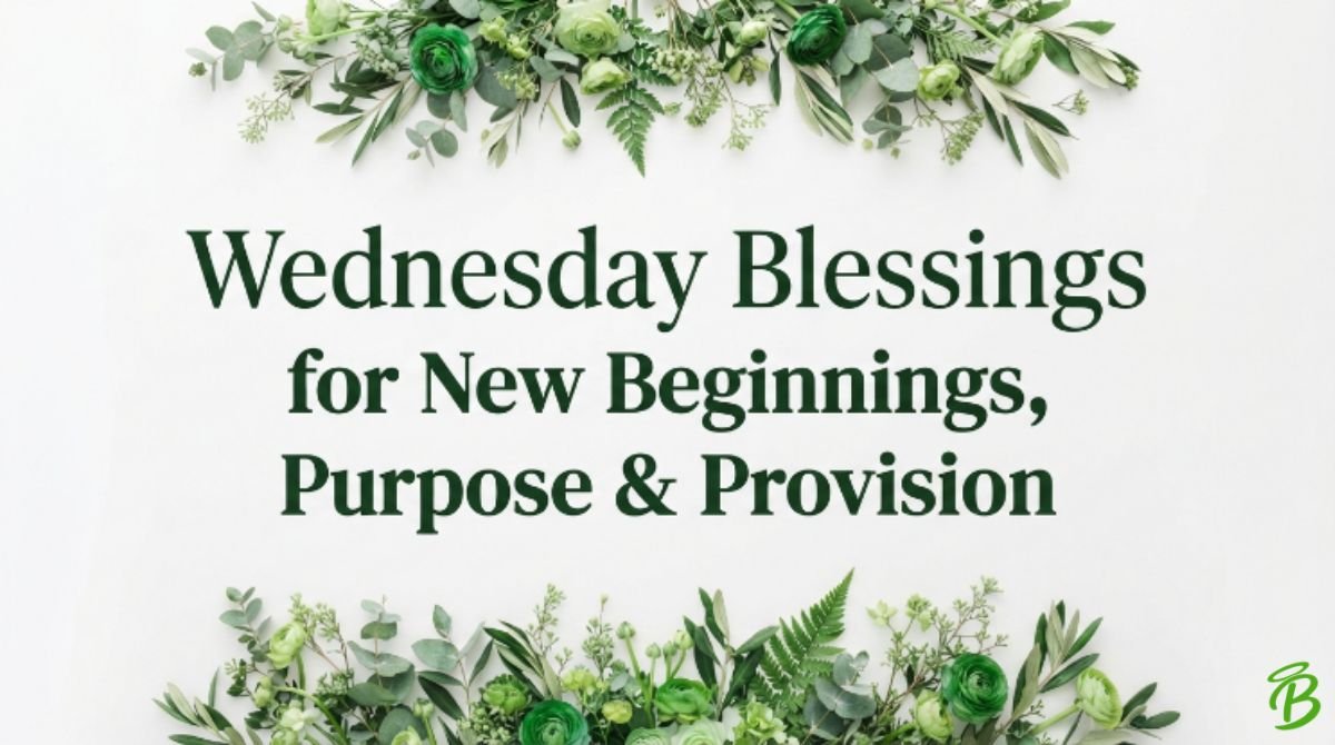Wednesday Blessings for New Beginnings, Purpose & Provision