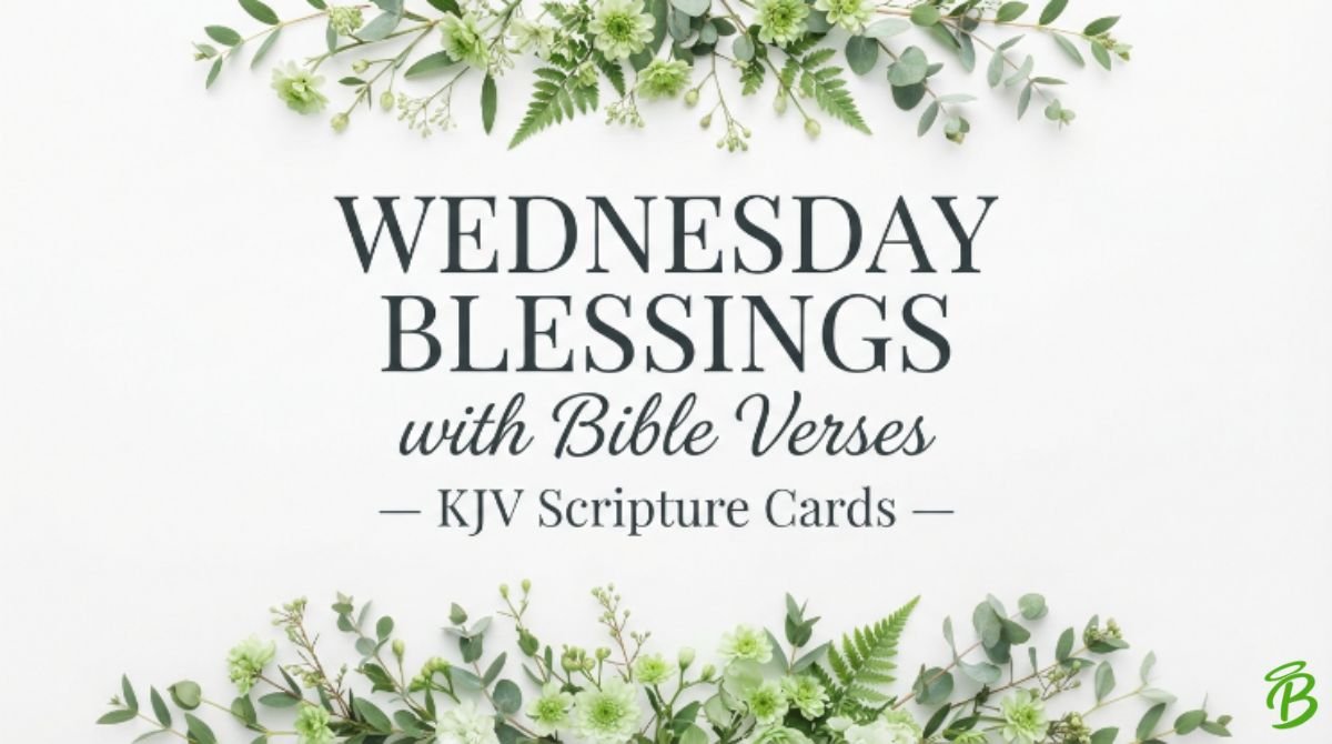 Wednesday Blessings with Bible Verses — KJV Scripture Cards