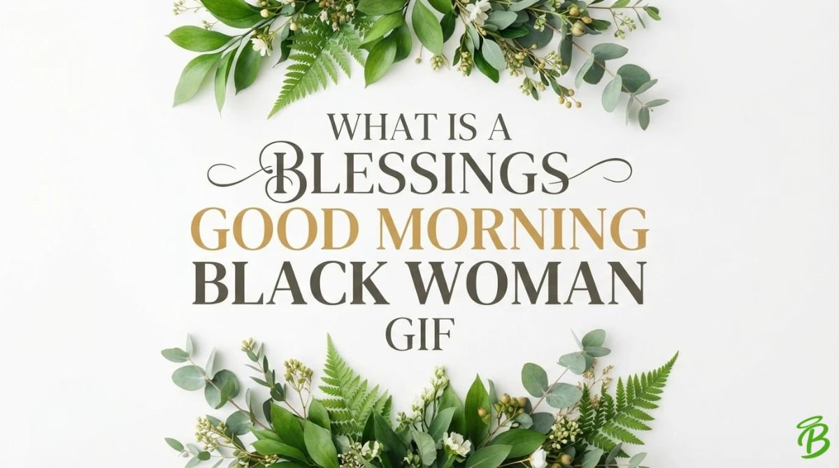 What Is a Blessings Good Morning Black Woman GIF