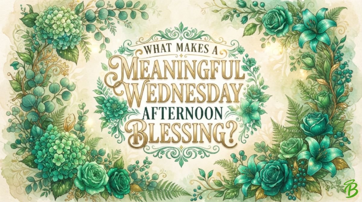 What Makes a Meaningful Wednesday Afternoon Blessing?