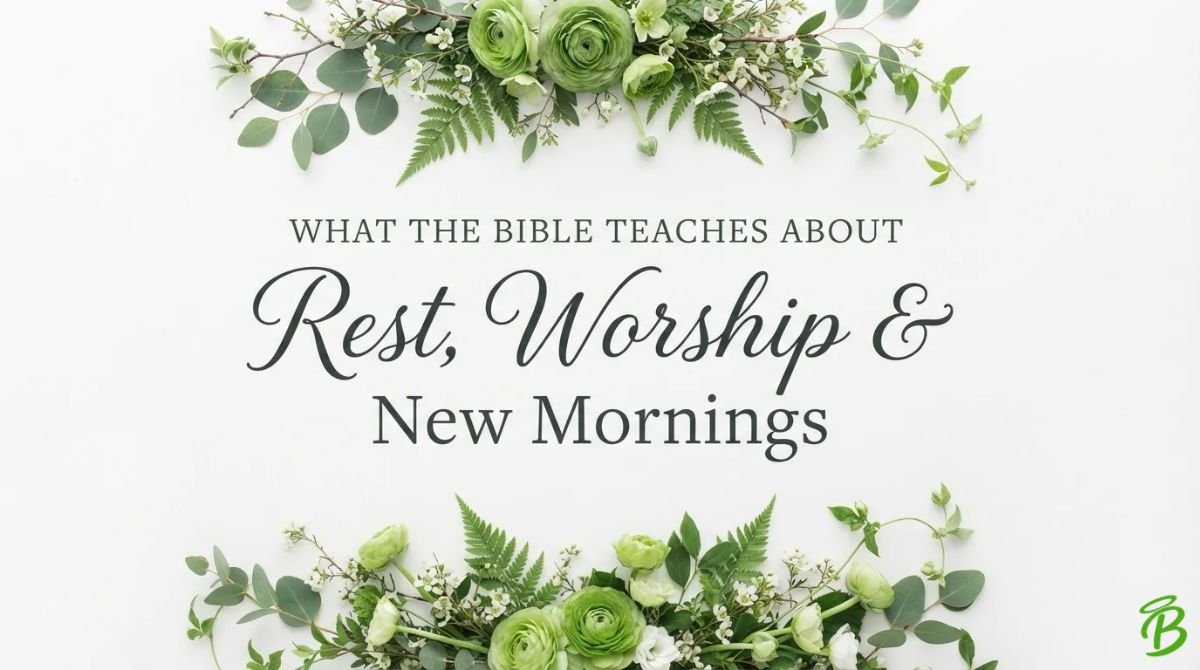 What the Bible Teaches About Rest, Worship & New Mornings