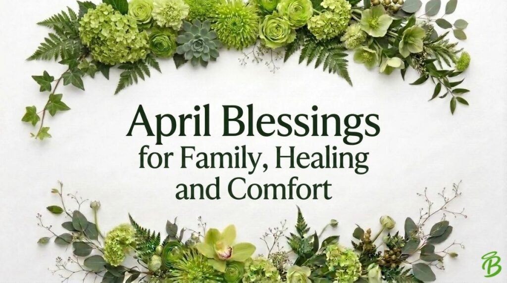 April Blessings for Family, Healing and Comfort