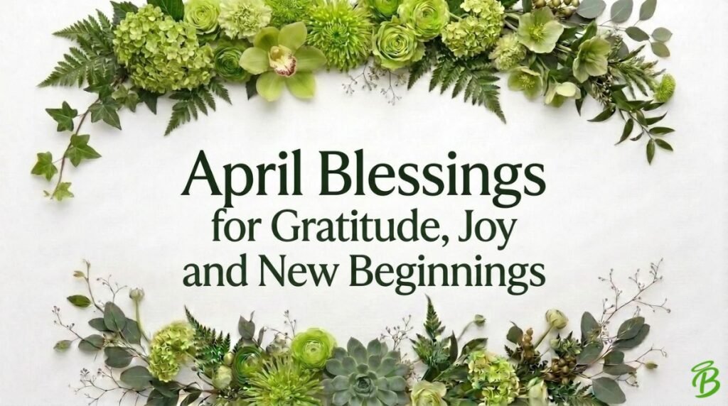 April Blessings for Gratitude, Joy and New Beginnings