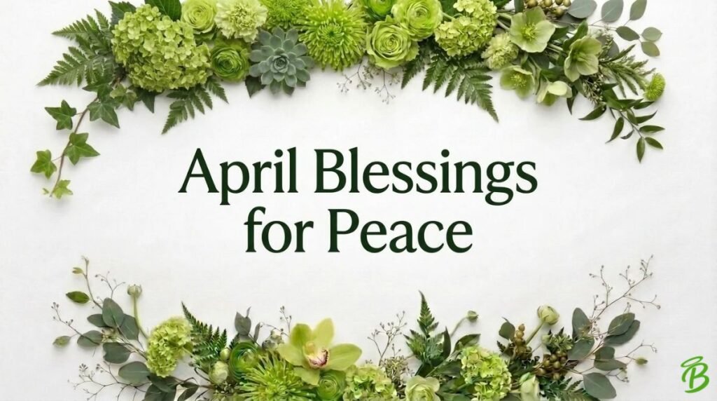 April Blessings for Peace