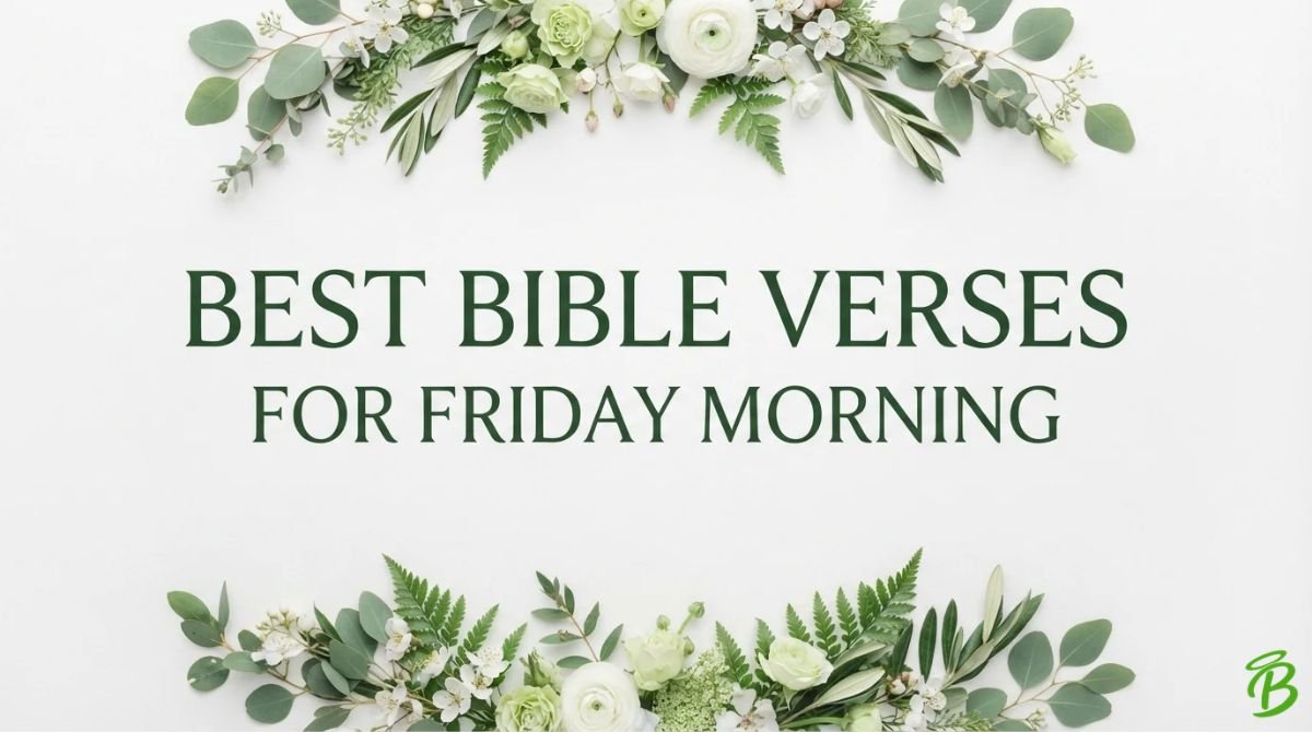 Best Bible Verses for Friday Morning
