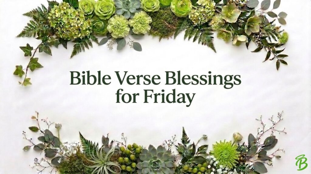Bible Verse Blessings for Friday