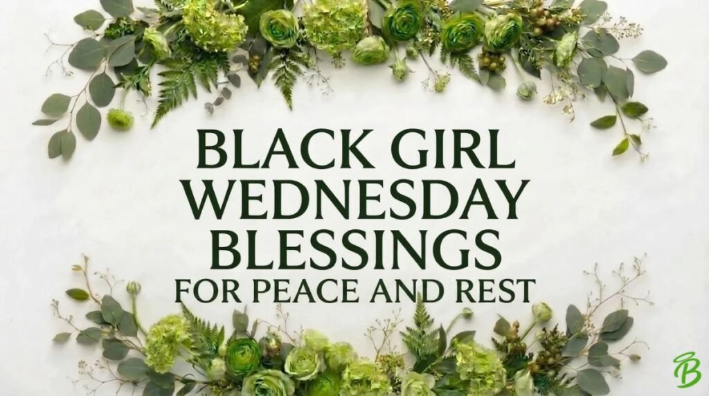 Black Girl Wednesday Blessings for Peace and Rest