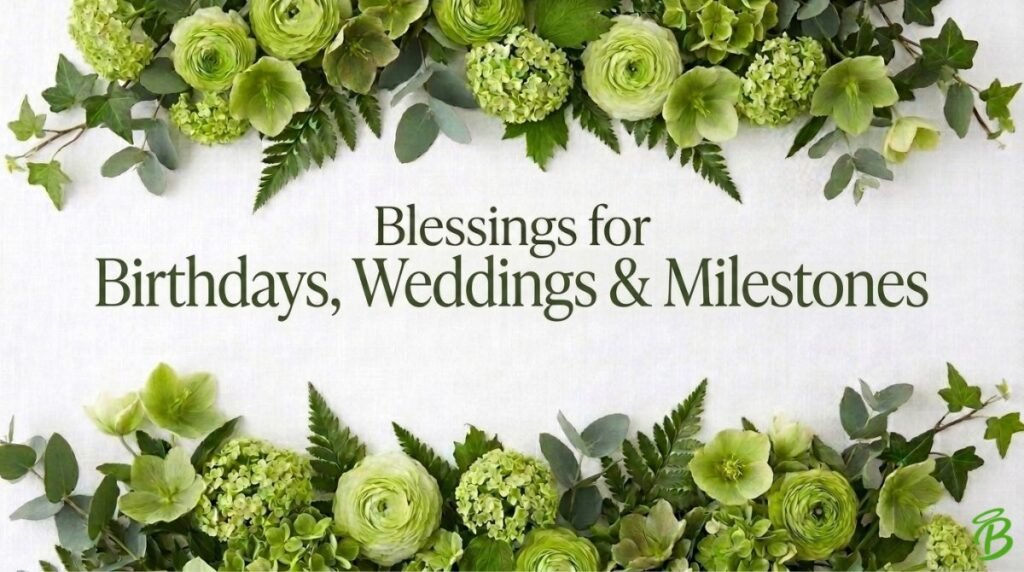 Blessings for Birthdays, Weddings & Milestones