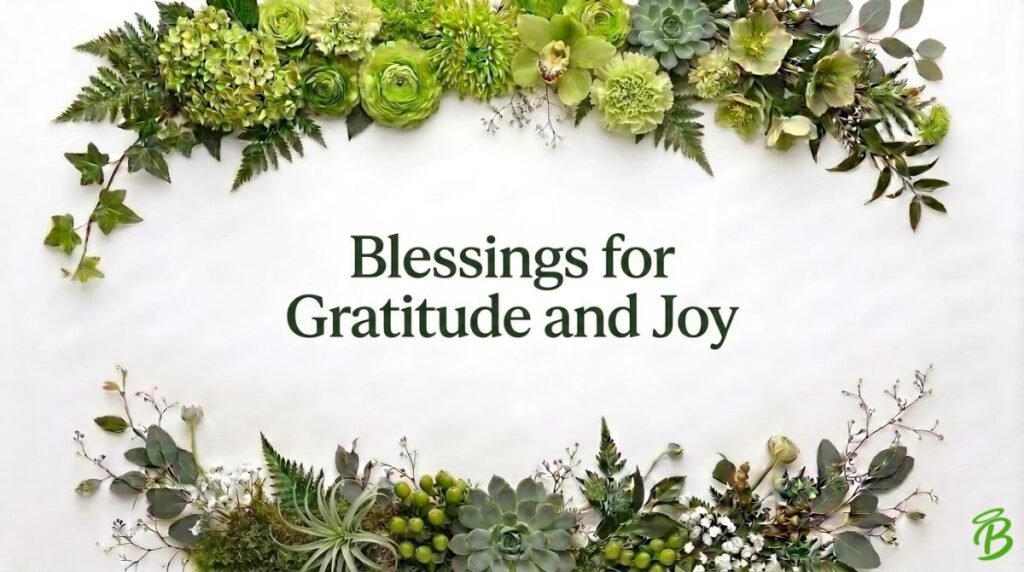 Blessings for Gratitude and Joy