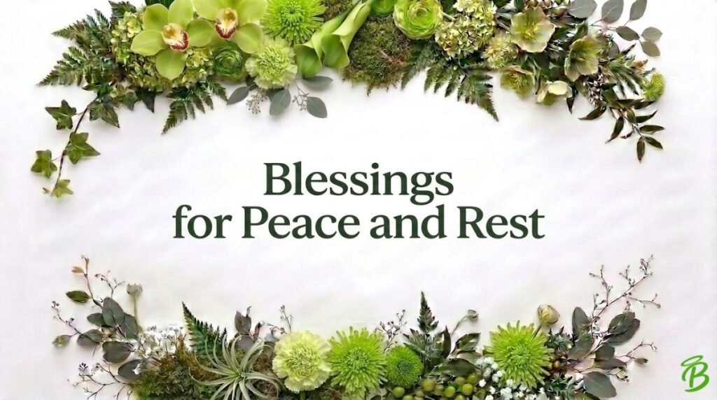 Blessings for Peace and Rest