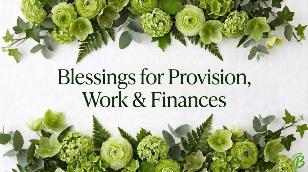 Blessings for Provision, Work & Finances