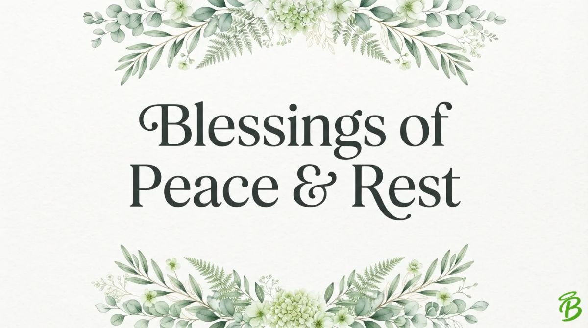 Blessings of Peace & Rest