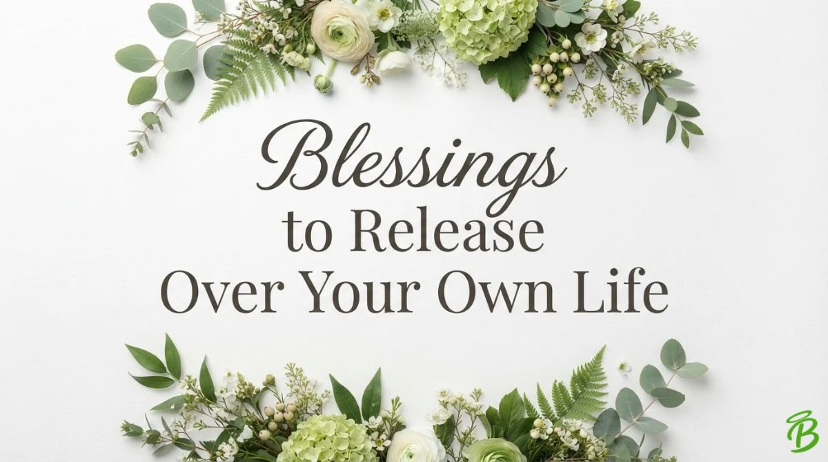 Blessings to Release Over Your Own Life
