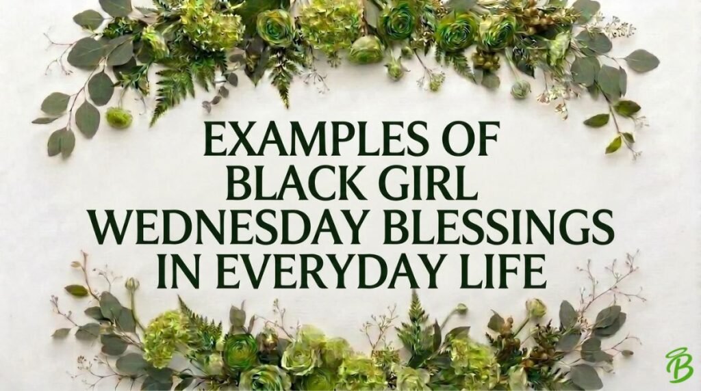 Examples of Black Girl Wednesday Blessings in Everyday Life