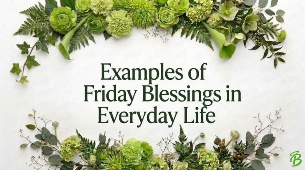 Examples of Friday Blessings in Everyday Life
