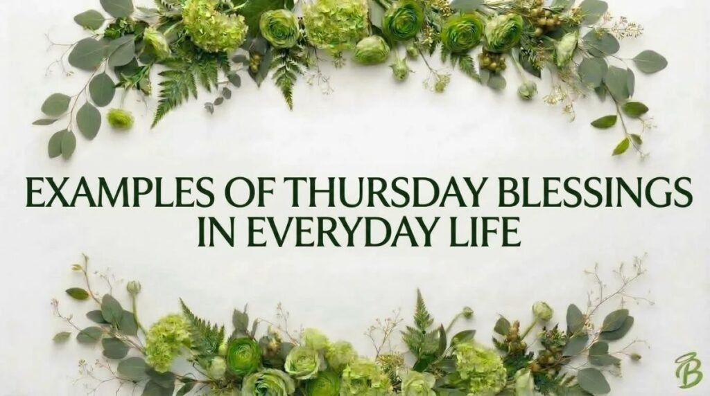 Examples of Thursday Blessings in Everyday Life