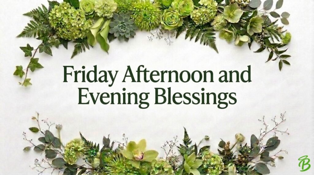 Friday Afternoon and Evening Blessings
