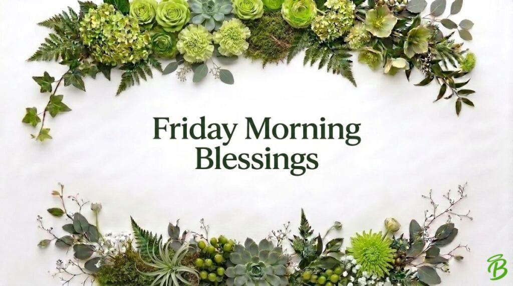 Friday Morning Blessings