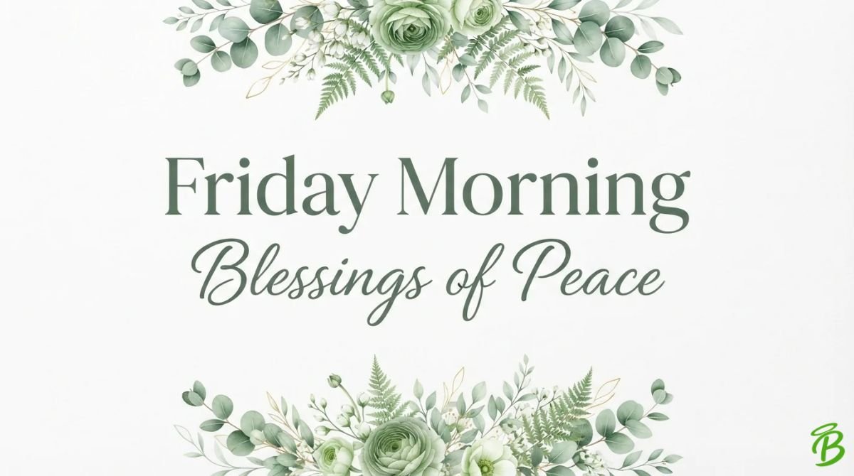 Friday Morning Blessings of Peace