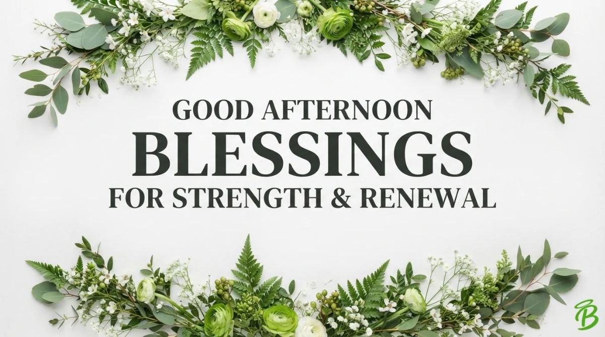 Good Afternoon Blessings for Strength & Renewal